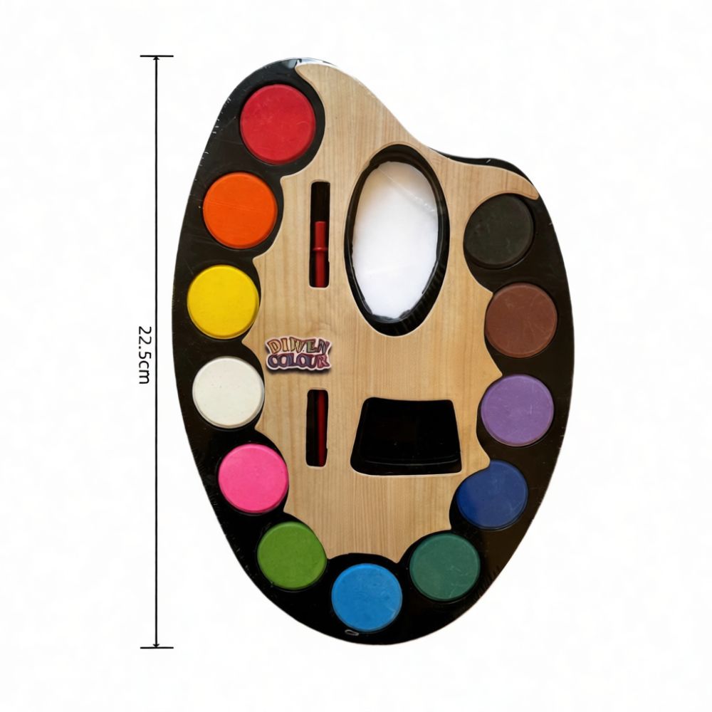 Painting Supplies - 12가지 색상의 고체 수채 물감 세트,