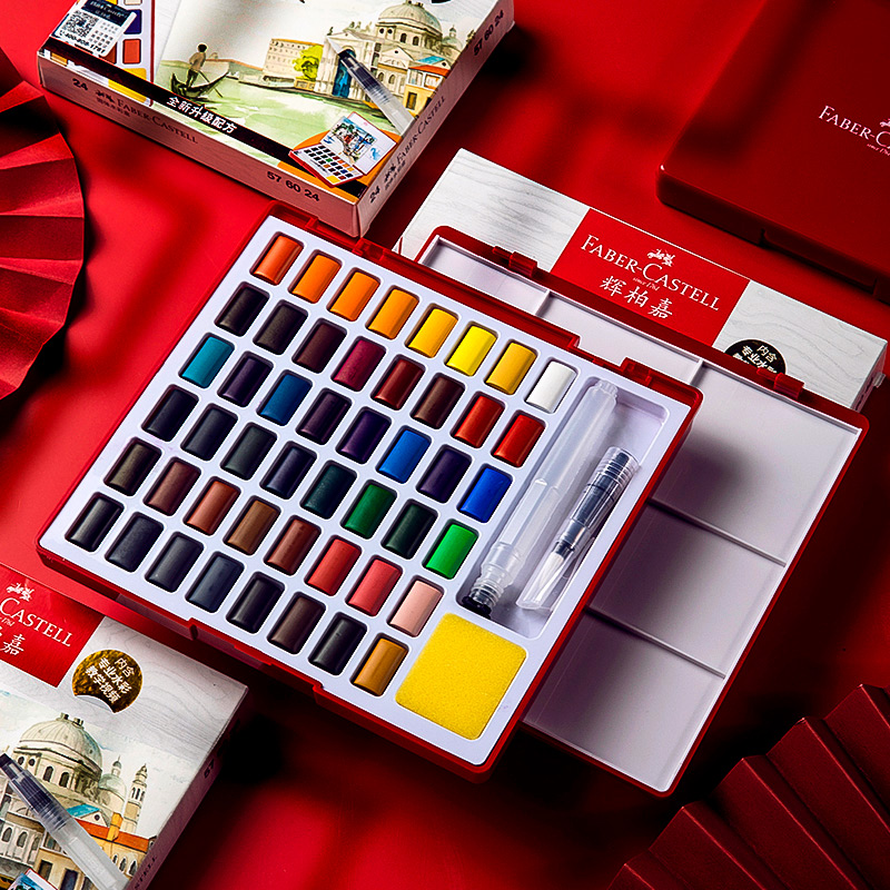 Watercolor Paint Set Solid Pigment - 단색 수채화 페인트 세트, 아큐아렐라스 과슈물감