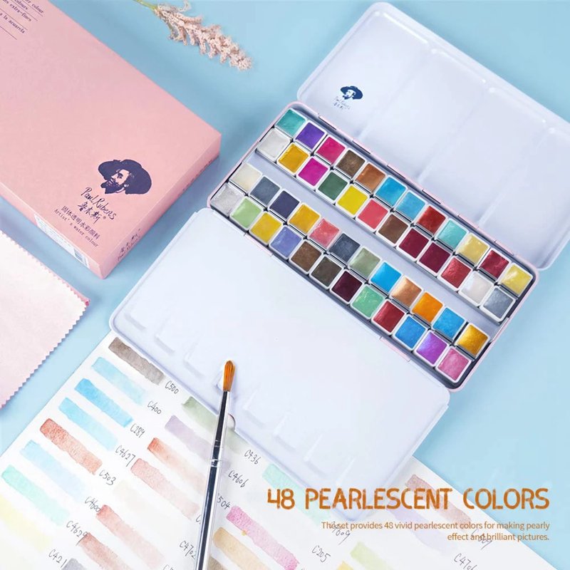 Paul Rubens 전문 메탈릭 솔리드 수채화 페인트 - Watercolor Paint Set Solid Pigment 리뷰 및 가격