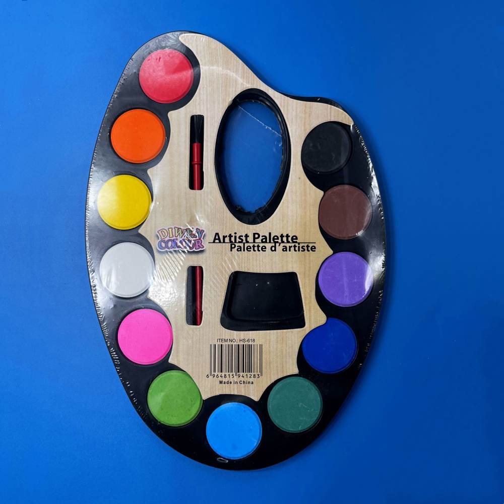 12가지 색상의 고체 수채 물감 세트, 어린이 미술 용 - Painting Supplies 리뷰 및 가격