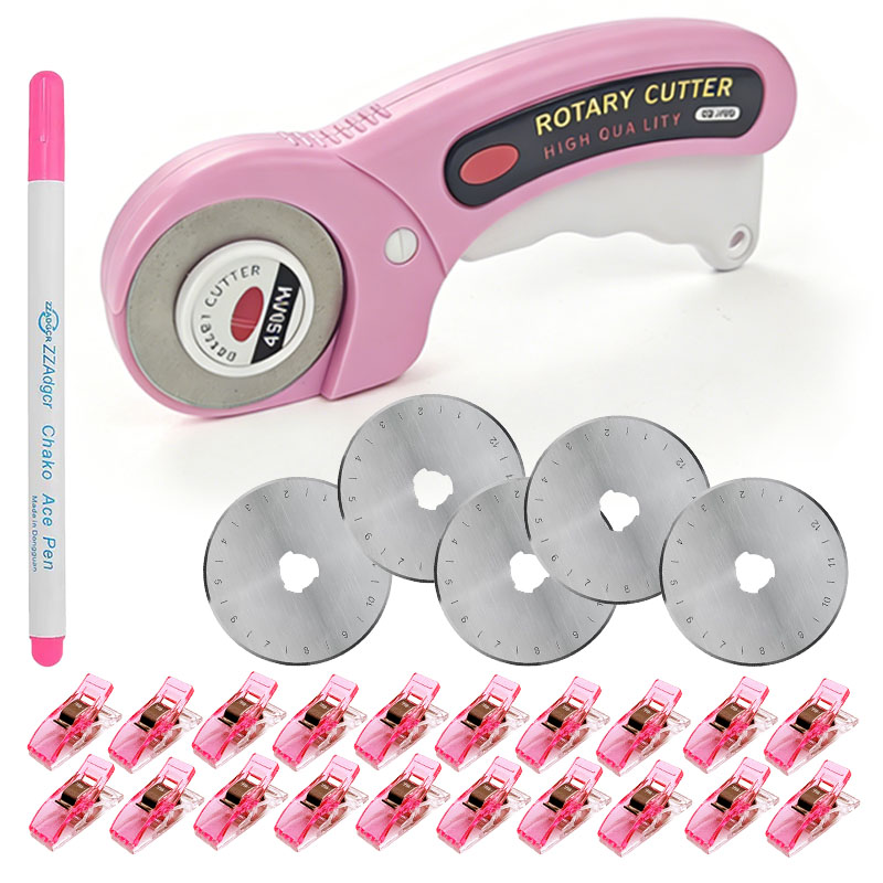 45mm 로터리 커터 재봉 용품, 교체용 칼날 5개,  - Rotary Cutter For Fabric 45Mm 리뷰 및 가격