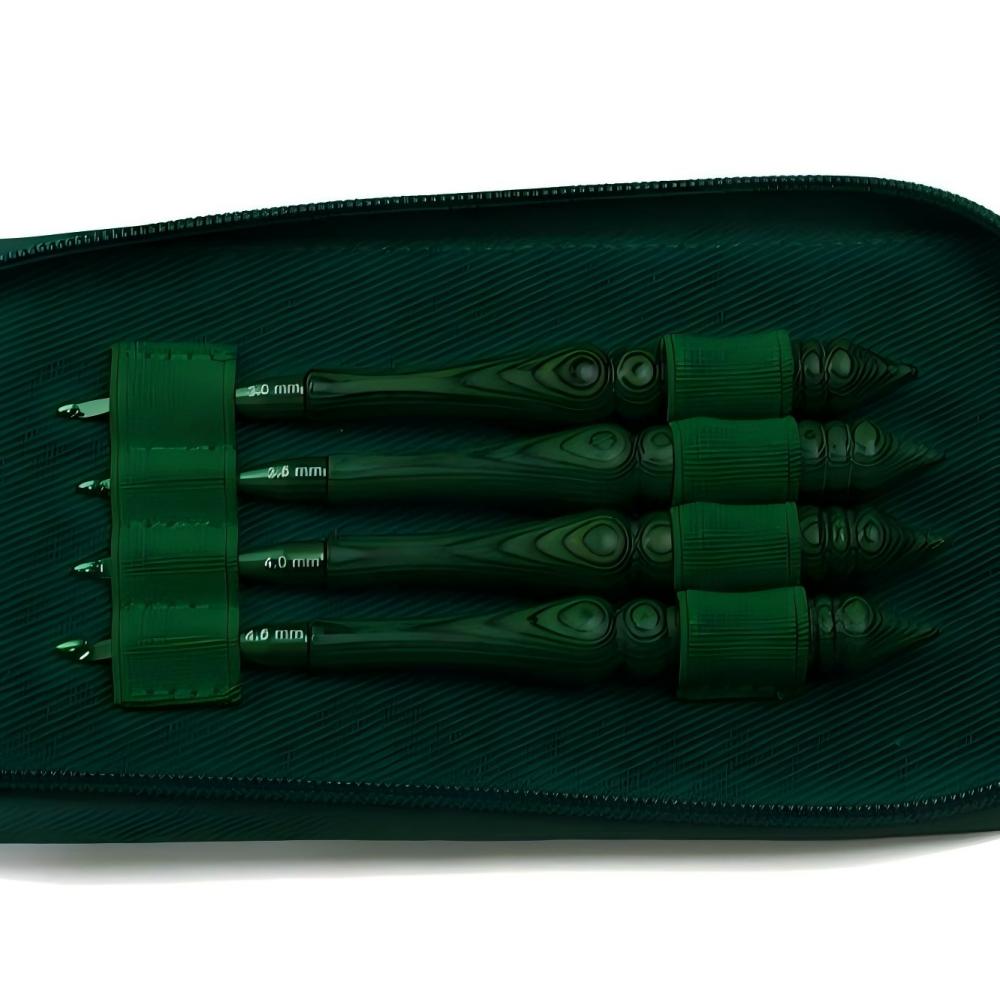 녹색 합성 나무 손잡이가 달린 8개 세트의 코바늘, 유 - Wooden Crochet Hooks Ergonomic Handle 리뷰 및 가격